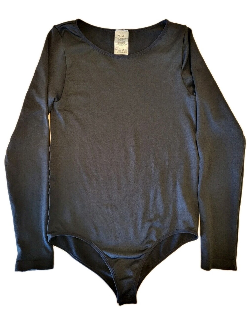 Spirit Halloween Adult Size Small/Medium Black Leotard Costume